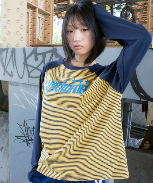 LARTIGENT(ラーティゼン)の「L27 SYNDROME STRIPE T-SHIRT(YELLOW)(Tシャツ/カットソー・レディース・その他・FREE)」の4枚目の写真