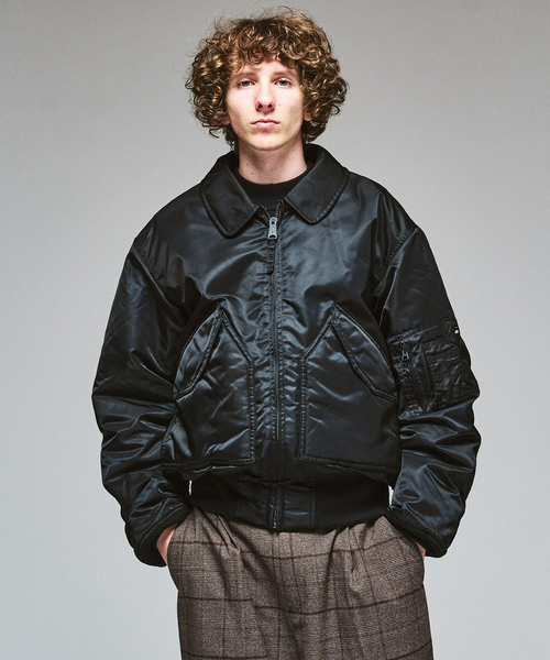 417 EDIFICE(フォーワンセブンエディフィス)の「Valley Apparel 417別注 CWU-45/P FLIGHT JACKET(ミリタリージャケット・メンズ・チャコールグレー/ブラック・MEDIUM/X-LARGE/LARGE)」の11枚目の写真