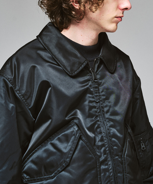 417 EDIFICE(フォーワンセブンエディフィス)の「Valley Apparel 417別注 CWU-45/P FLIGHT JACKET(ミリタリージャケット・メンズ・チャコールグレー/ブラック・MEDIUM/X-LARGE/LARGE)」の14枚目の写真