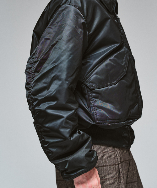 417 EDIFICE(フォーワンセブンエディフィス)の「Valley Apparel 417別注 CWU-45/P FLIGHT JACKET(ミリタリージャケット・メンズ・チャコールグレー/ブラック・MEDIUM/X-LARGE/LARGE)」の17枚目の写真