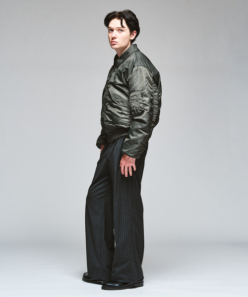 417 EDIFICE(フォーワンセブンエディフィス)の「Valley Apparel 417別注 CWU-45/P FLIGHT JACKET(ミリタリージャケット・メンズ・チャコールグレー/ブラック・MEDIUM/X-LARGE/LARGE)」の20枚目の写真
