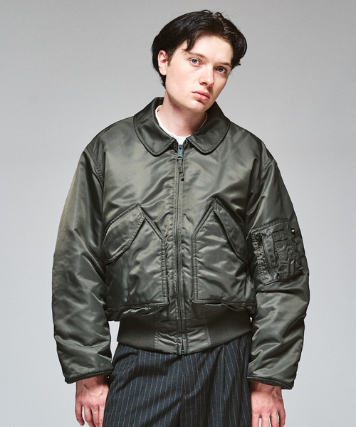 417 EDIFICE(フォーワンセブンエディフィス)の「Valley Apparel 417別注 CWU-45/P FLIGHT JACKET(ミリタリージャケット・メンズ・チャコールグレー/ブラック・MEDIUM/X-LARGE/LARGE)」の22枚目の写真