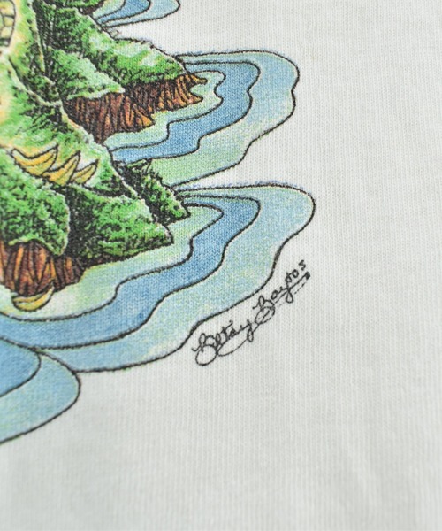 VINTAGE(ヴィンテージ)の「【USED】90’s Jimmy Buffett ”BANANA WIND TOUR '96“ バンド Tシャツ(Tシャツ/カットソー・メンズ・ホワイト・X-LARGE)」の3枚目の写真