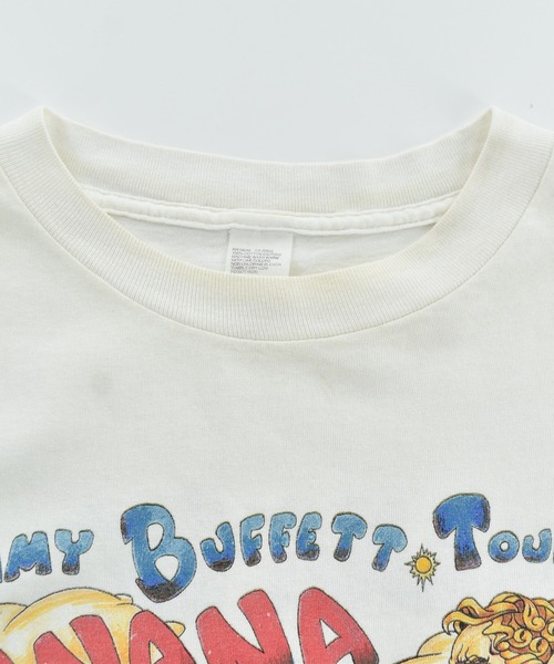 VINTAGE(ヴィンテージ)の「【USED】90’s Jimmy Buffett ”BANANA WIND TOUR '96“ バンド Tシャツ(Tシャツ/カットソー・メンズ・ホワイト・X-LARGE)」の4枚目の写真