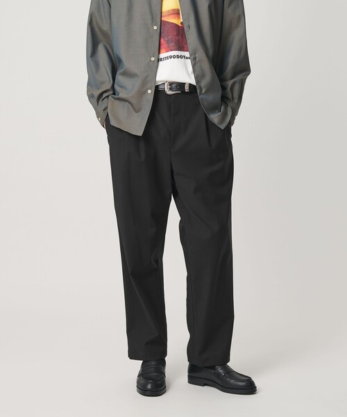 BEAUTY&YOUTH UNITED ARROWS（ビューティーアンドユースユナイテッドアローズ）の「ダブル レイヤード バルーン イージー パンツ NO.9 ヨコストレッチ（その他パンツ・メンズ・オリーブ/ブラック/オフホワイト・XL/M/L/S）」の2枚目の写真