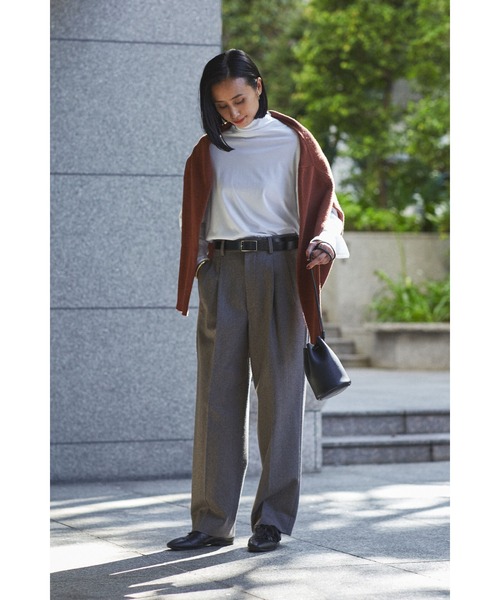 YLEVE(イレーヴ)の「YLEVE / WOOL CHAMBRAY FLANNEL TR(その他パンツ・レディース・ベージュ・2/1)」の9枚目の写真