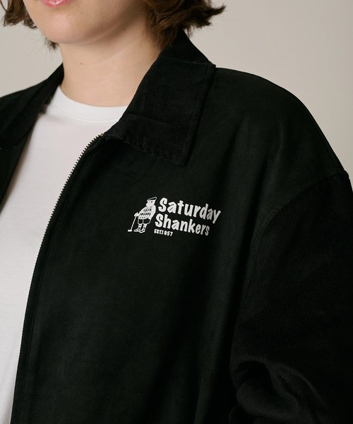 Duckster(ダックスター)の「Duckster/ダックスター スエード調×コーデュロイ OJISANドリズラーJKT(ブルゾン・メンズ・グリーン/ブラック/サンドベージュ・LARGE/MEDIUM/X-LARGE)」の7枚目の写真