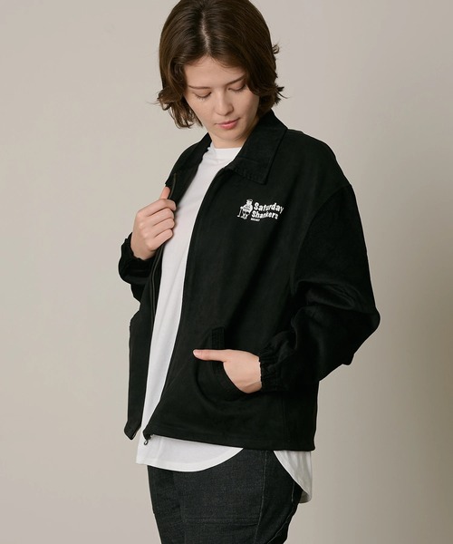 Duckster(ダックスター)の「Duckster/ダックスター スエード調×コーデュロイ OJISANドリズラーJKT(ブルゾン・メンズ・グリーン/ブラック/サンドベージュ・LARGE/MEDIUM/X-LARGE)」の11枚目の写真