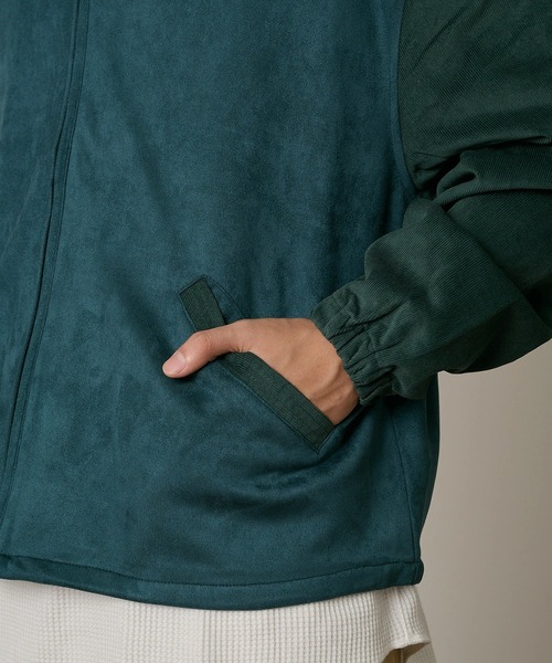 Duckster(ダックスター)の「Duckster/ダックスター スエード調×コーデュロイ OJISANドリズラーJKT(ブルゾン・メンズ・グリーン/ブラック/サンドベージュ・LARGE/MEDIUM/X-LARGE)」の17枚目の写真