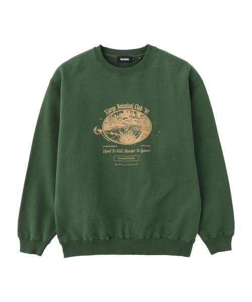 XLARGE（エクストララージ）の「BOTANICAL CLUB CREWNECK SWEATSHIRT（スウェット・メンズ・グリーン/ブルー/ブラック・M/S/L/XL）」の3枚目の写真