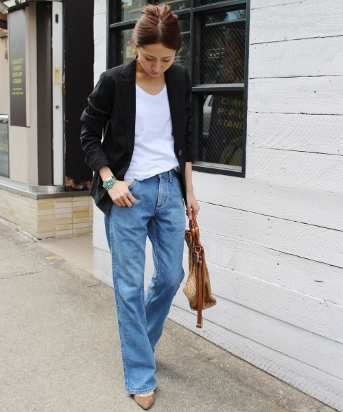 FRAMeWORK（フレームワーク）の「Li/Pu テーラージャケット◆（テーラードジャケット・レディース・ホワイト/ブラック/ベージュ・36/40/38）」の12枚目の写真