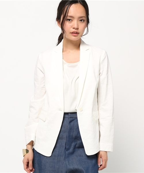 FRAMeWORK（フレームワーク）の「Li/Pu テーラージャケット◆（テーラードジャケット・レディース・ホワイト/ブラック/ベージュ・36/40/38）」の16枚目の写真