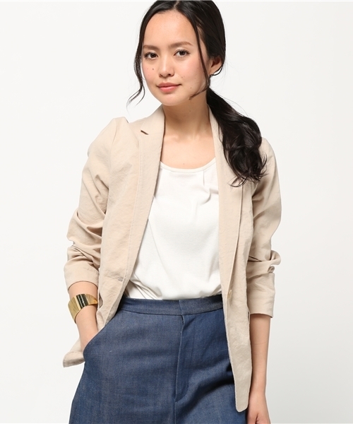 FRAMeWORK（フレームワーク）の「Li/Pu テーラージャケット◆（テーラードジャケット・レディース・ホワイト/ブラック/ベージュ・36/40/38）」の17枚目の写真