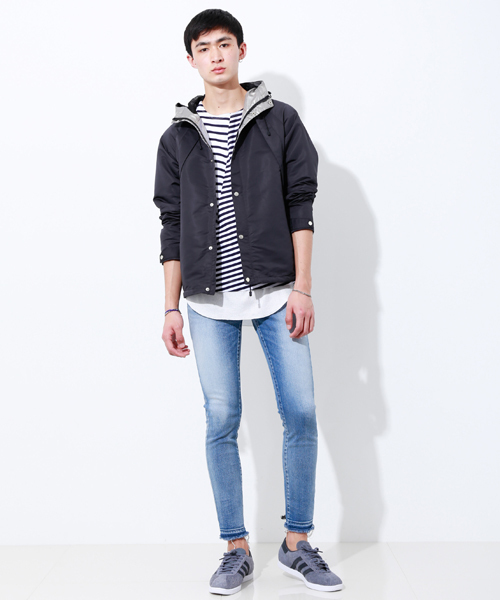 STUDIOUS（ステュディオス）の「プレミアムテレコロングタンクトップ（タンクトップ・メンズ・グレー/ホワイト/ベージュ/ブラック・1/2/3）」の14枚目の写真