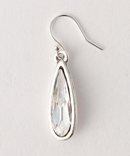 美品　フィリップオーディベール　スベアピアス　　　ドロップ型　シルバーカラー PHILIPPE AUDIBERT（フィリップ オーディベール）の「＜PHILIPPE