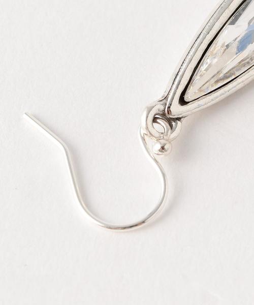 美品　フィリップオーディベール　スベアピアス　　　ドロップ型　シルバーカラー PHILIPPE AUDIBERT（フィリップ オーディベール）の「＜PHILIPPE