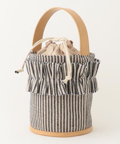 Another Edition(アナザーエディション)の「【WEB限定】キャンバスフリルバッグ◆(ショルダーバッグ・レディース・ライトブルー/その他1/オフホワイト・FREE)」の13枚目の写真