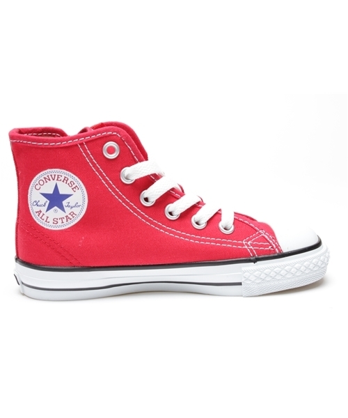 CONVERSE(コンバース)の「CONVERSE:CHILD ALL STAR RZ HI(スニーカー・キッズ・オフホワイト/レッド・18/21/16/19/17/22/20/15 )」の6枚目の写真