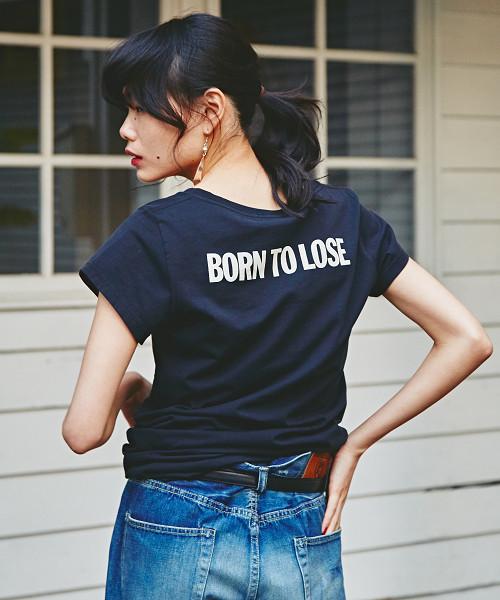 HYSTERIC GLAMOUR BORN TO LOSE ブルー 水色 HYSTERIC GLAMOUR BORN TO LOSE ブルー 水色