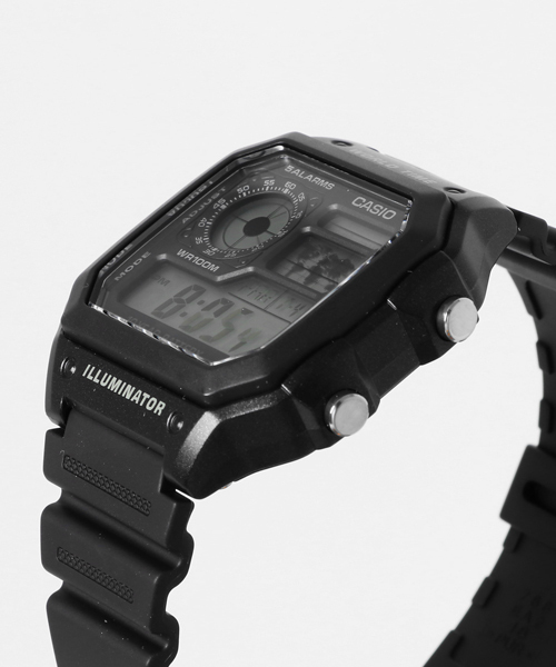 CASIO（カシオ）の「CASIO カシオ / スタンダード デジタルウォッチ ラバーベルト 100M防水 腕時計 クォーツ ラバーベルト // AE-1200WH-1A AE-1200WH-1B（デジタル腕時計・メンズ・ブラック×ゴールド/ブラック×シルバー/ブラック×ブラック・FREE）」の17枚目の写真