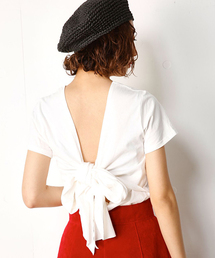 SLY | BACK TIE 半袖TOPS(Tシャツ/カットソー)