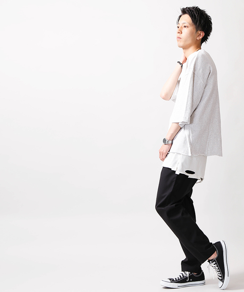 WEGO(ウィゴー)の「WEGO/ダメージ加工ロングタンクトップ(タンクトップ・メンズ・ターコイズブルー/ブラック/レッド/ホワイト・LARGE/MEDIUM)」の5枚目の写真