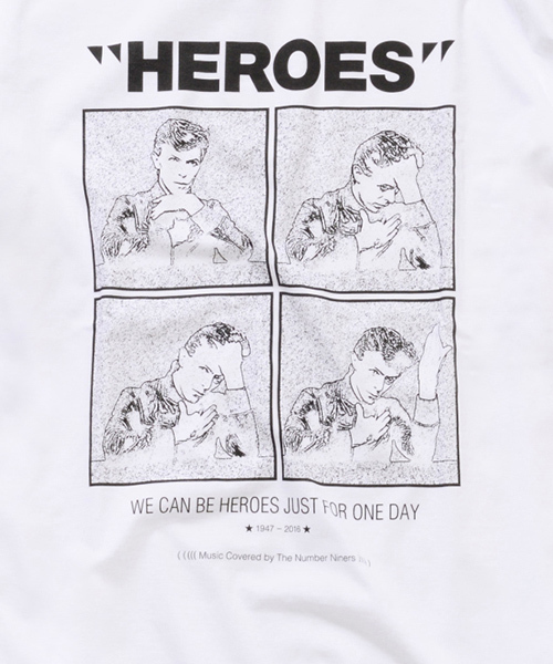 NUMBER (N)INE（ナンバーナイン）の「T-SHIRTS_HEROES(Tシャツ)（Tシャツ/カットソー・メンズ・ホワイト/ブラック・4/2/3/5）」の7枚目の写真