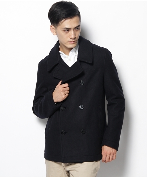 BEAMS(ビームス)の「BEAMS / MELTON P-COAT(ピーコート・メンズ・チャコールグレー/ネイビー・SMALL/MEDIUM/LARGE/X-LARGE)」の3枚目の写真