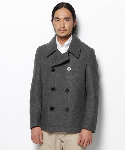 BEAMS(ビームス)の「BEAMS / MELTON P-COAT(ピーコート・メンズ・チャコールグレー/ネイビー・SMALL/MEDIUM/LARGE/X-LARGE)」の4枚目の写真
