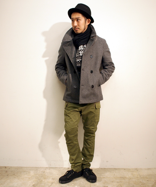 BEAMS(ビームス)の「BEAMS / MELTON P-COAT(ピーコート・メンズ・チャコールグレー/ネイビー・SMALL/MEDIUM/LARGE/X-LARGE)」の8枚目の写真