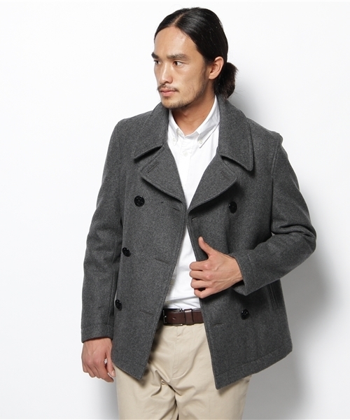 BEAMS(ビームス)の「BEAMS / MELTON P-COAT(ピーコート・メンズ・チャコールグレー/ネイビー・SMALL/MEDIUM/LARGE/X-LARGE)」の11枚目の写真