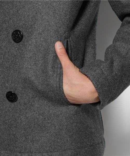 BEAMS(ビームス)の「BEAMS / MELTON P-COAT(ピーコート・メンズ・チャコールグレー/ネイビー・SMALL/MEDIUM/LARGE/X-LARGE)」の13枚目の写真