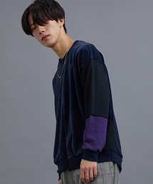 STUDIOUS | STUDIOUS ベロアコンビドルマンスウェット【先行予約】(スウェット)