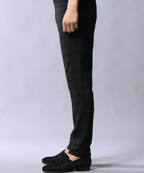 5351 POUR LES HOMMES(ゴーサンゴーイチプールオム)の「2WAYストレッチチェックトラウザーパンツ(その他パンツ・メンズ・チャコールグレー/ブラック・44/46/48/50)」の4枚目の写真