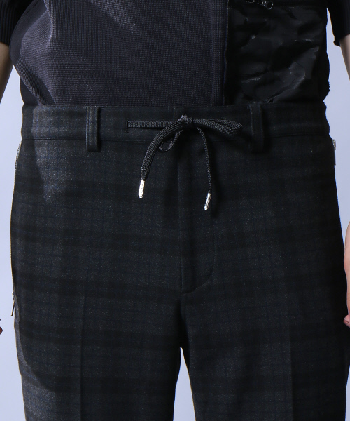 5351 POUR LES HOMMES(ゴーサンゴーイチプールオム)の「2WAYストレッチチェックトラウザーパンツ(その他パンツ・メンズ・チャコールグレー/ブラック・44/46/48/50)」の6枚目の写真