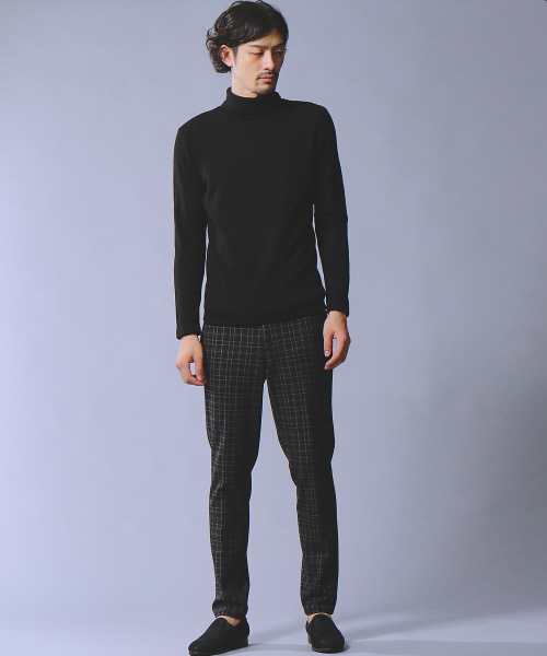 5351 POUR LES HOMMES(ゴーサンゴーイチプールオム)の「2WAYストレッチチェックトラウザーパンツ(その他パンツ・メンズ・チャコールグレー/ブラック・44/46/48/50)」の13枚目の写真