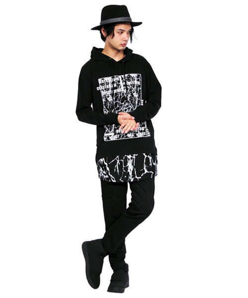 ８(eight)（エイト）の「大理石 プルオーバー パーカー スウェット（パーカー・メンズ・ホワイト/ブラック・MEDIUM/LARGE）」の11枚目の写真