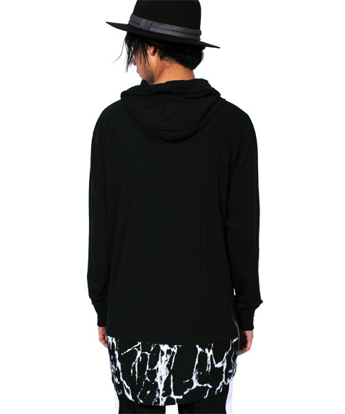 ８(eight)（エイト）の「大理石 プルオーバー パーカー スウェット（パーカー・メンズ・ホワイト/ブラック・MEDIUM/LARGE）」の18枚目の写真