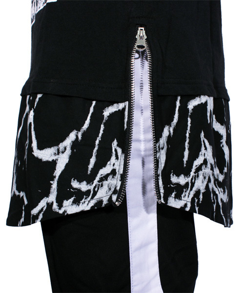 ８(eight)（エイト）の「大理石 プルオーバー パーカー スウェット（パーカー・メンズ・ホワイト/ブラック・MEDIUM/LARGE）」の4枚目の写真