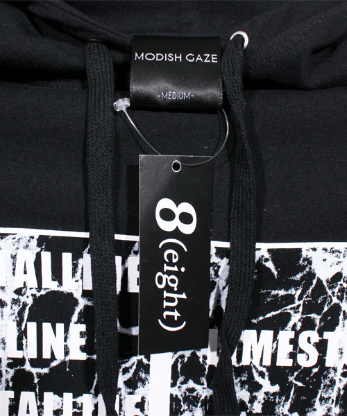 ８(eight)（エイト）の「大理石 プルオーバー パーカー スウェット（パーカー・メンズ・ホワイト/ブラック・MEDIUM/LARGE）」の10枚目の写真