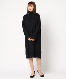 panasea | シャギーヤーンハイネックロングニットワンピース(ワンピース)