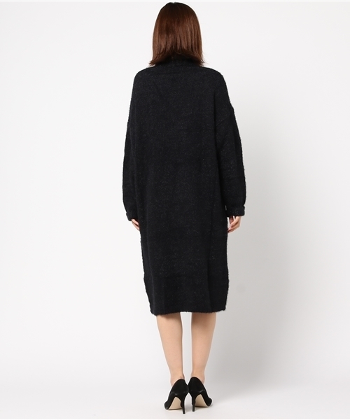 panasea（パナシア）の「シャギーヤーンハイネックロングニットワンピース（ワンピース・レディース・カーキ/グレー/ブラック・FREE）」の7枚目の写真