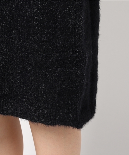 panasea（パナシア）の「シャギーヤーンハイネックロングニットワンピース（ワンピース・レディース・カーキ/グレー/ブラック・FREE）」の10枚目の写真