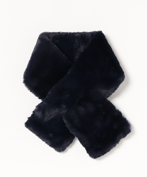 MERLOT（メルロー）の「ファー差し込みスヌード585-1437（ストール/ショール・レディース・ベージュ/アイボリー/グレー/ネイビー/ライトベージュ・FREE）」の10枚目の写真