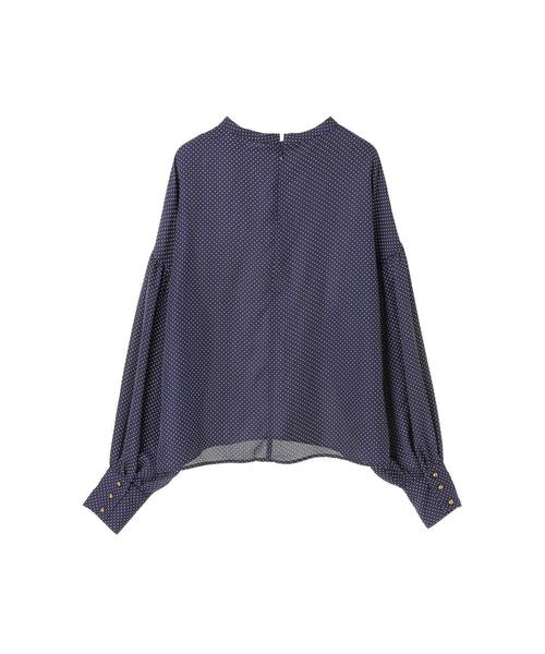 koe（コエ）の「ジョーゼットドットブラウス（シャツ/ブラウス・レディース・ブラック/ネイビー・M）」の10枚目の写真