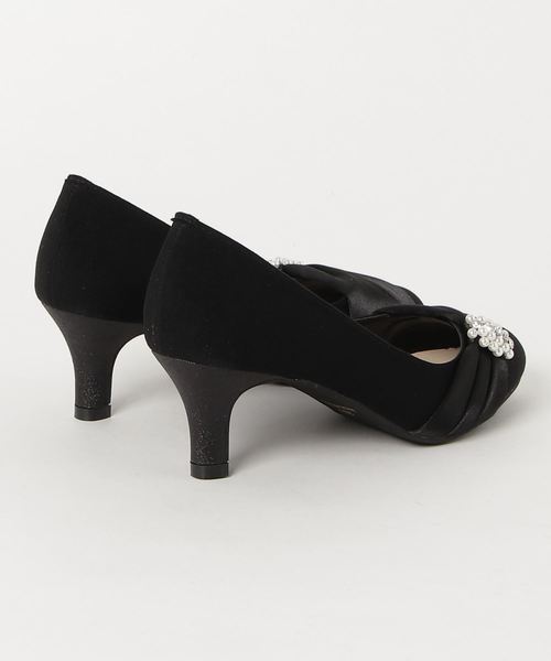 MARLENE JOBERT（マルレーヌ　ジョベル）の「サテンリボンパンプス（パンプス・レディース・ブラック系その他/ブラック/シルバー・24/24.5/23/23.5）」の5枚目の写真