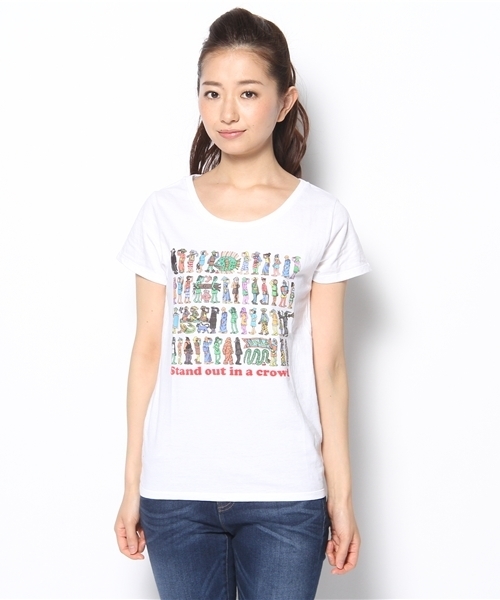 FREDY&GLOSTER（フレディアンドグロスター）の「ウォーリーを探せない Tシャツ（Tシャツ/カットソー・レディース・ホワイト系その他・MEDIUM/LARGE）」の2枚目の写真