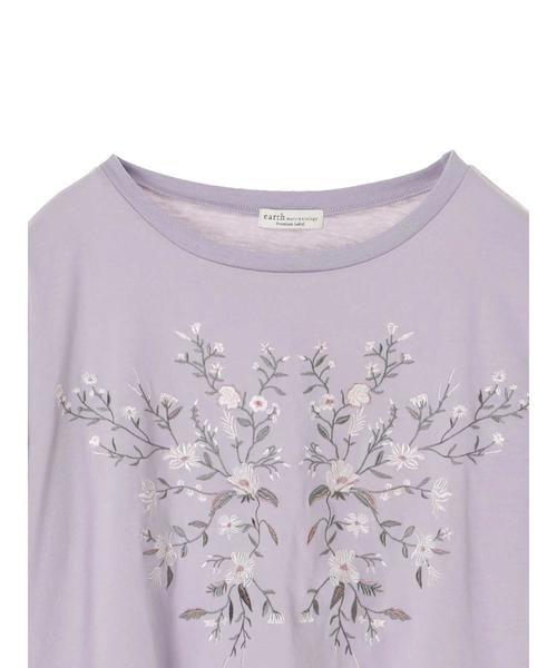 earth music&ecology(アースミュージックアンドエコロジー)の「・総刺繍プルオーバー(Tシャツ/カットソー・レディース・グレー系その他/ブラック/ラベンダー/アイボリー・FREE)」の8枚目の写真