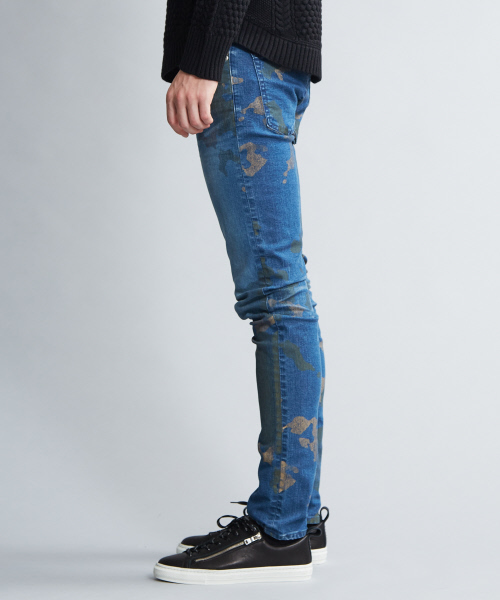 5351 POUR LES HOMMES(ゴーサンゴーイチプールオム)の「カモフラスキニーデニム(デニムパンツ・メンズ・グレー/インディゴブルー・44/46/48/50)」の5枚目の写真