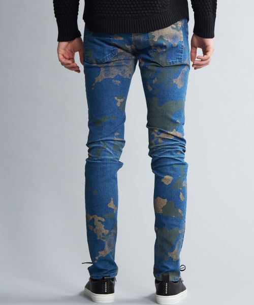 5351 POUR LES HOMMES(ゴーサンゴーイチプールオム)の「カモフラスキニーデニム(デニムパンツ・メンズ・グレー/インディゴブルー・44/46/48/50)」の6枚目の写真